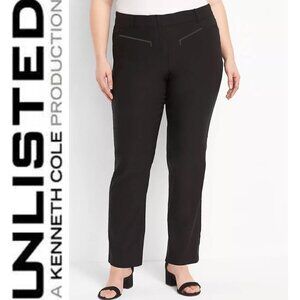 Kenneth Cole Black Straight Leg Trousers 14​​​​